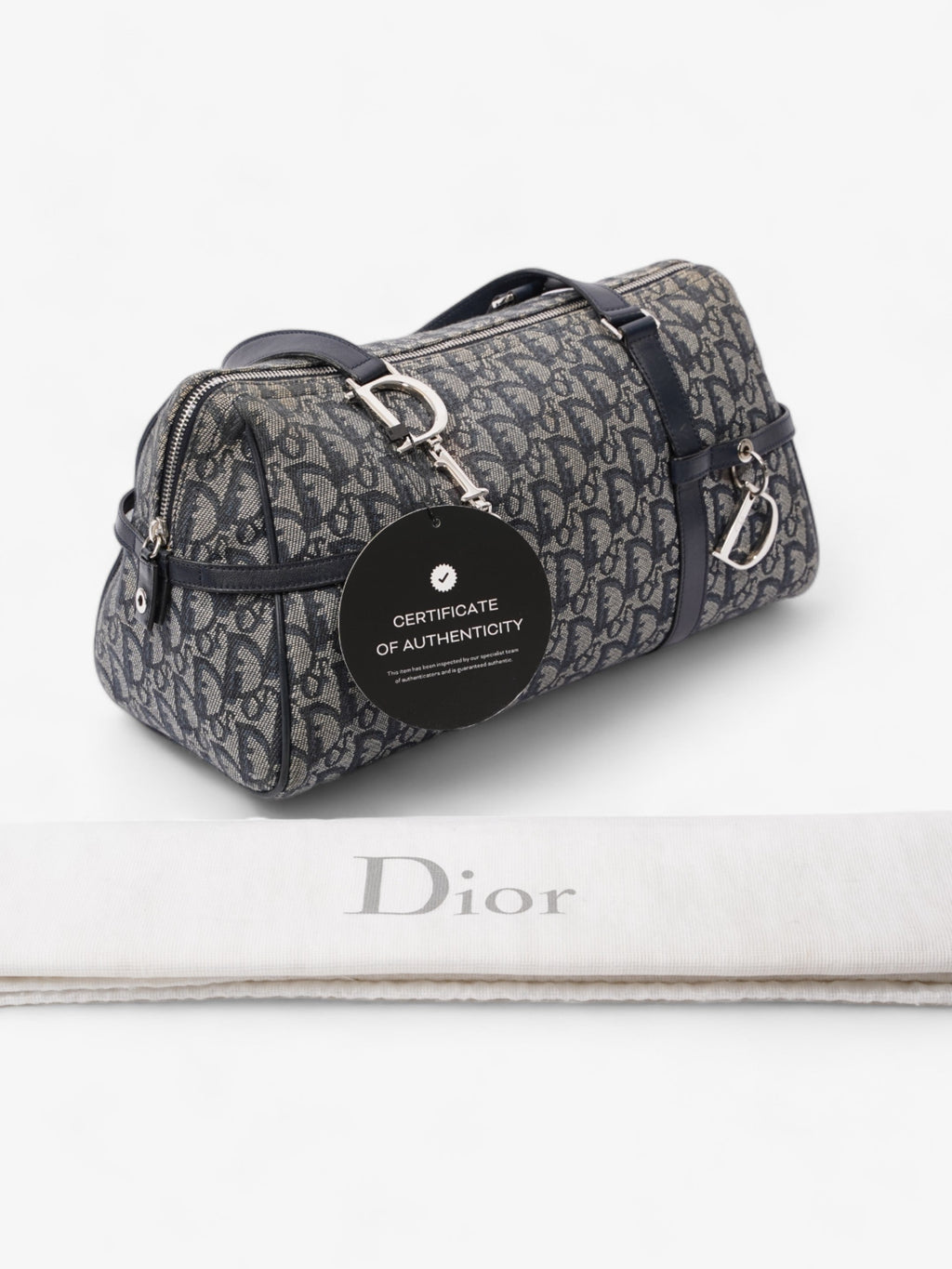 Christian Dior Small Duffle Dior Blue Oblique Canvas