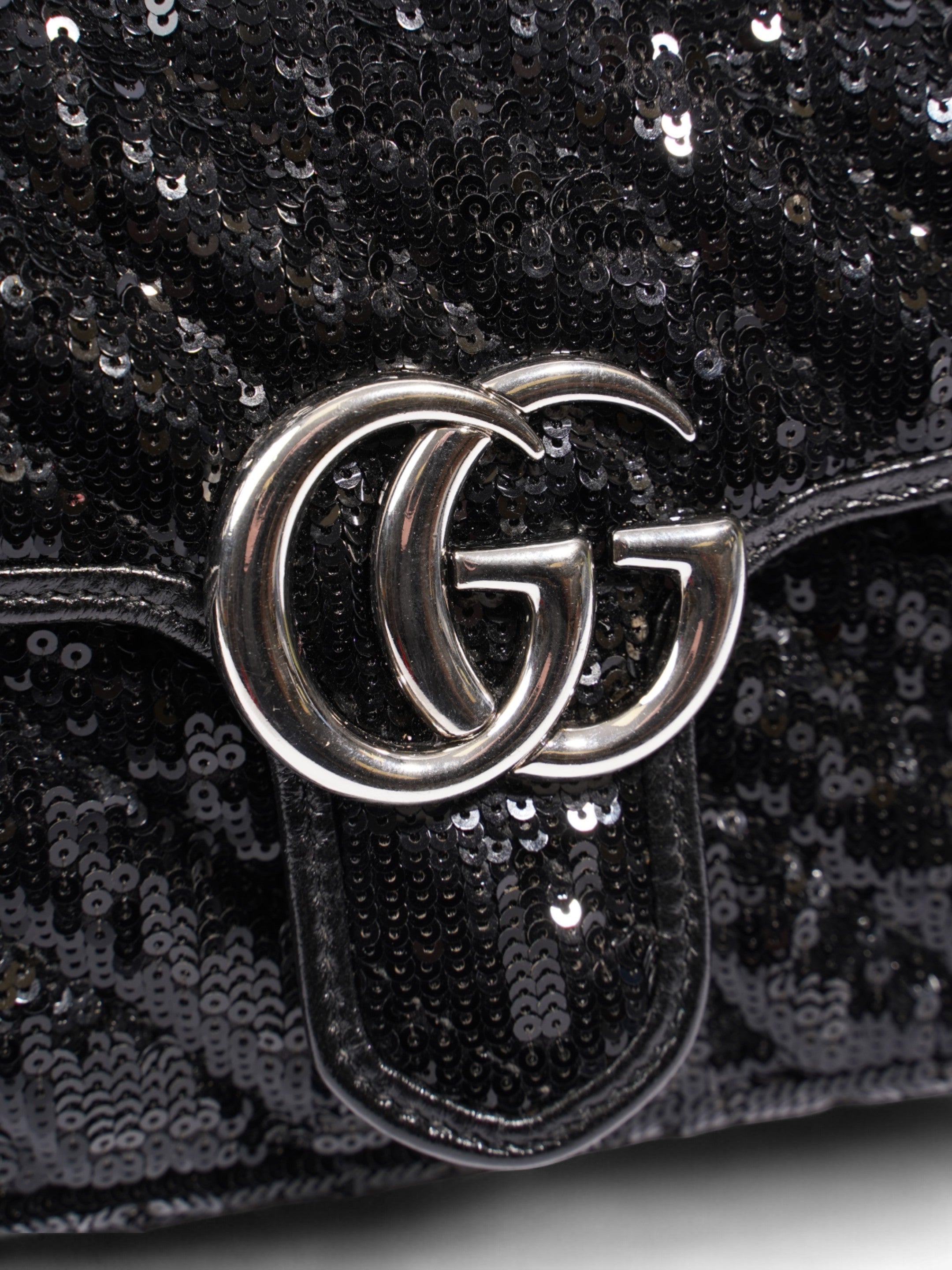 Gucci GG Marmont Black Sequin Mini