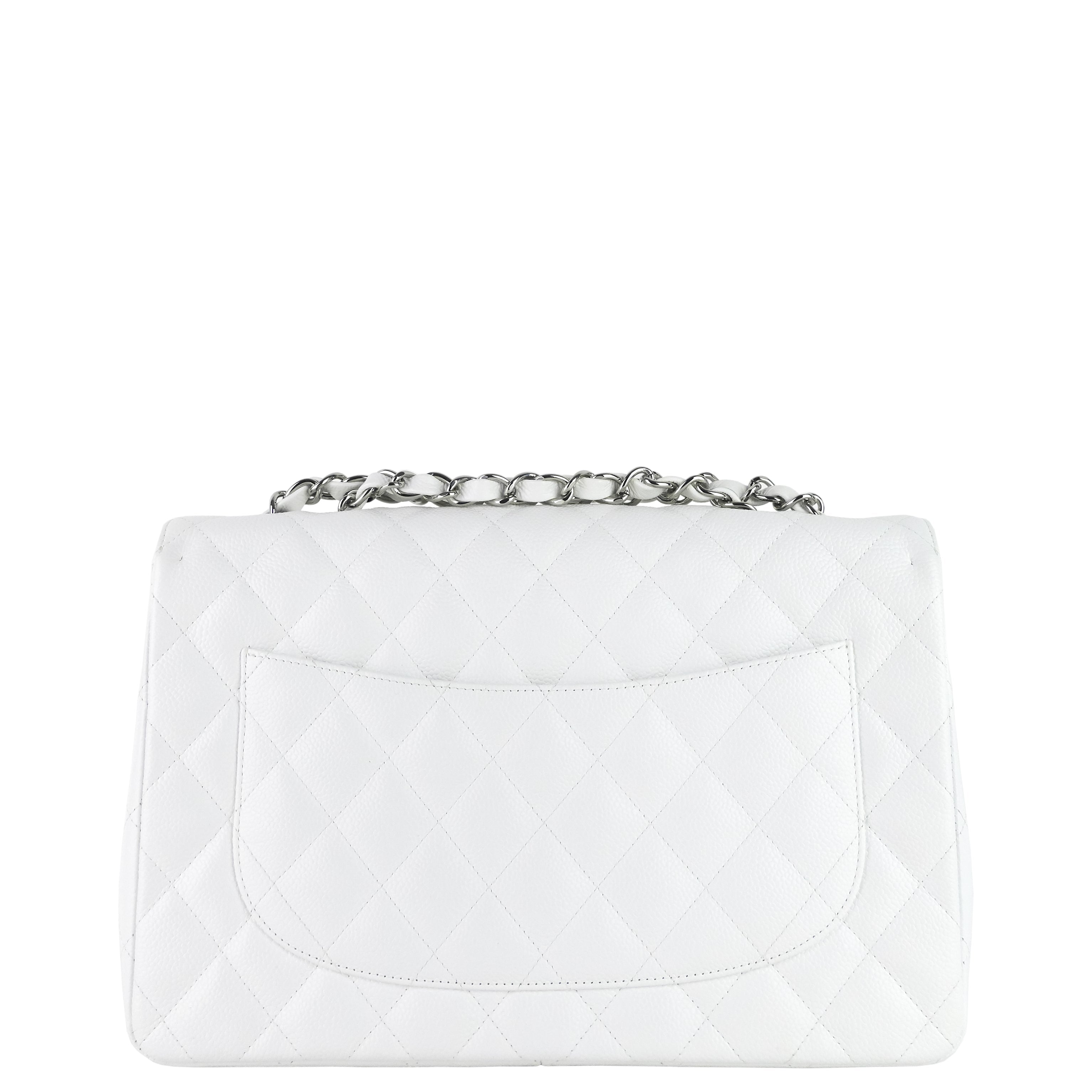 Chanel Classic Single Flap Large Caviar Leather Bag