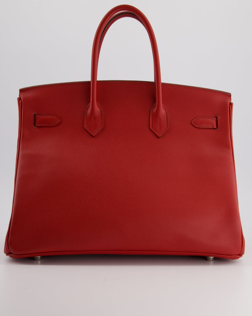 Hermès Birkin 35 Retourne Bag in Rouge Casaque Epsom Leather with Palladium Hardware