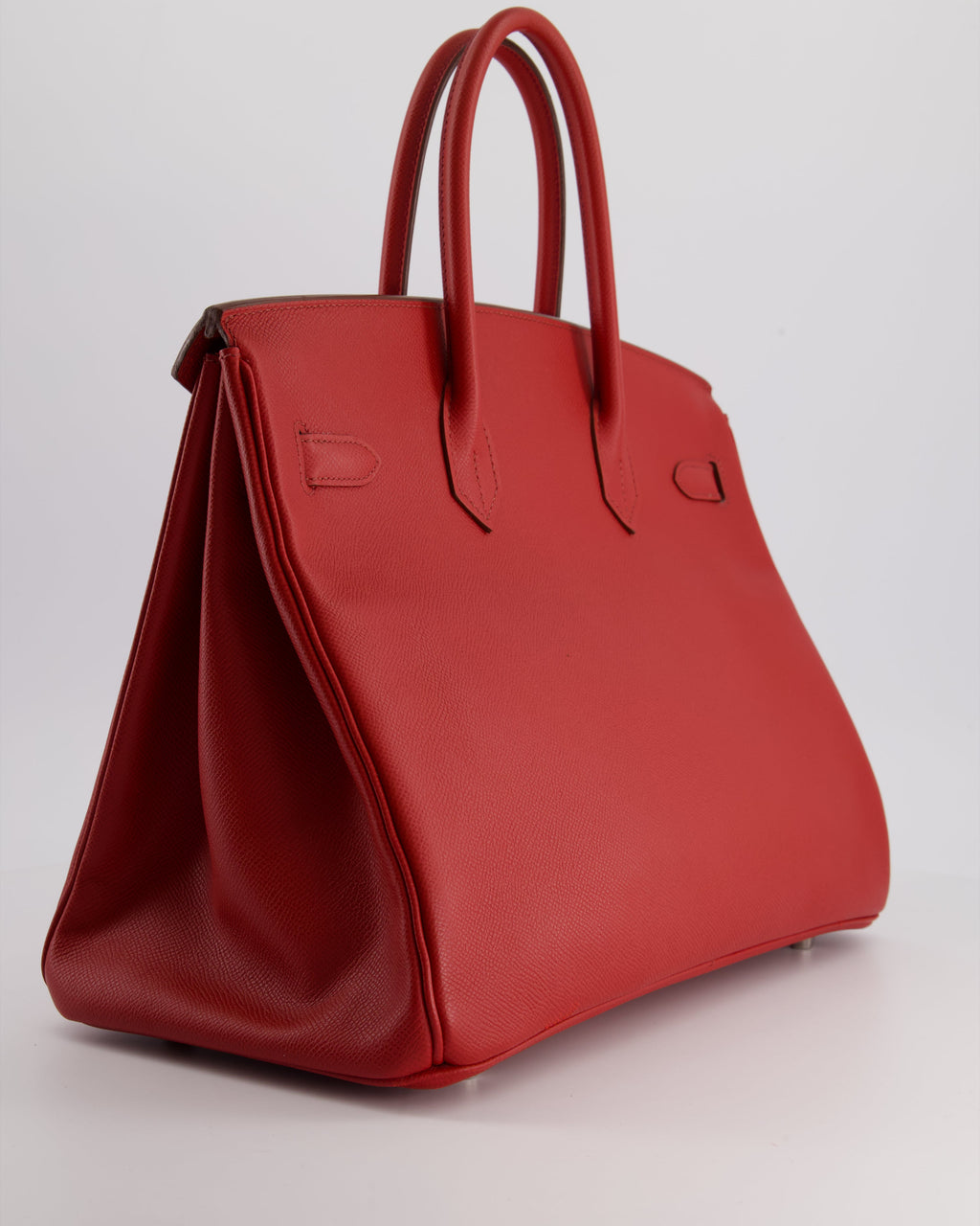 Hermès Birkin 35 Retourne Bag in Rouge Casaque Epsom Leather with Palladium Hardware