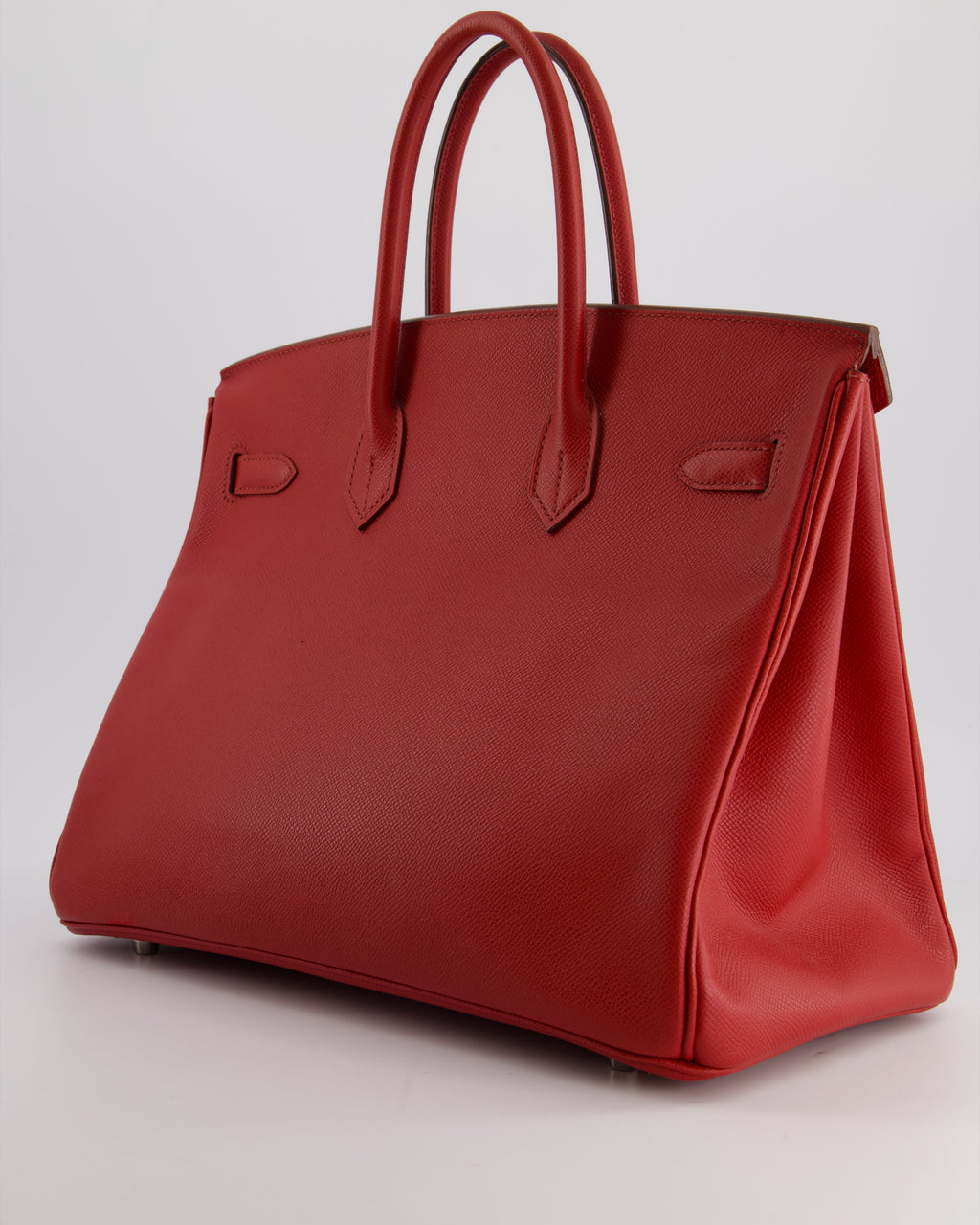 Hermès Birkin 35 Retourne Bag in Rouge Casaque Epsom Leather with Palladium Hardware