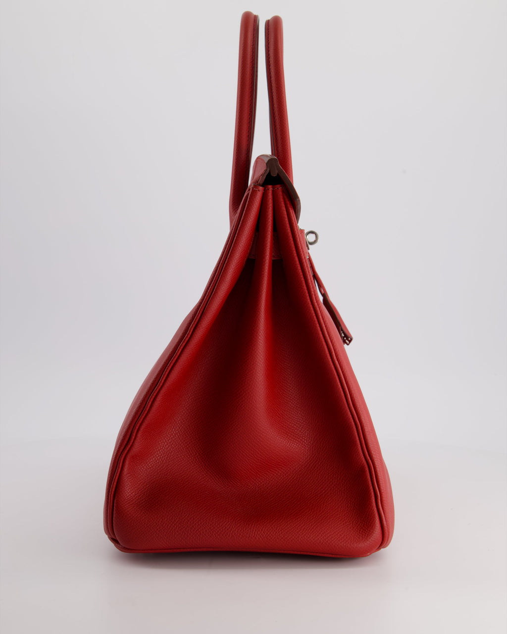 Hermès Birkin 35 Retourne Bag in Rouge Casaque Epsom Leather with Palladium Hardware