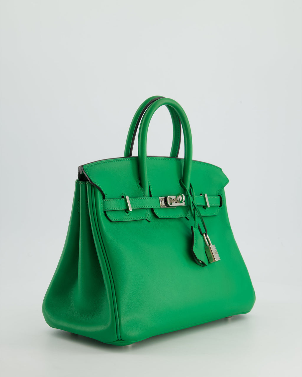 *FIRE PRICE* Hermès Birkin 25 Retourne Bag in Bamboo Swift Leather with Palladium Hardware Bag