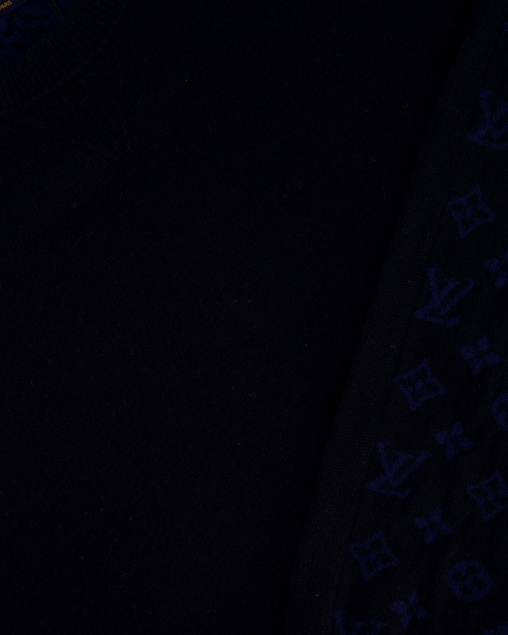 Louis Vuitton Menswear Navy Monogram Long Sleeve Jumper Size FR 54 (UK 44)