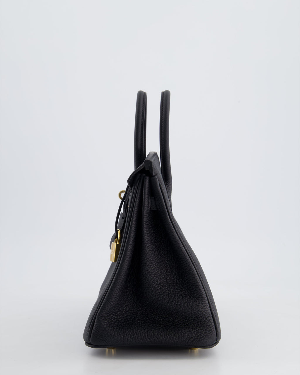 *HOLY GRAIL* Hermès Birkin 25 Retourne Bag in Noir Togo Leather with Gold Hardware