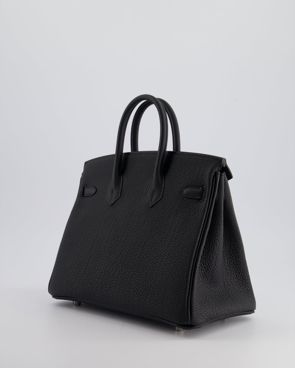 Hermès Birkin 25 Retourne Bag in Black Togo Leather with Palladium Hardware
