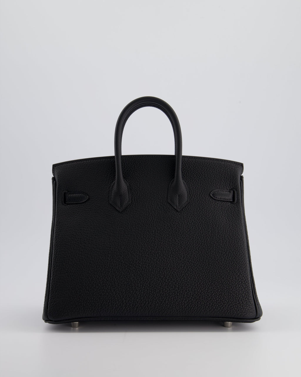 *RARE* Hermès Hermès Birkin 25 Retourne Bag in Noir Togo Leather with Palladium Hardware