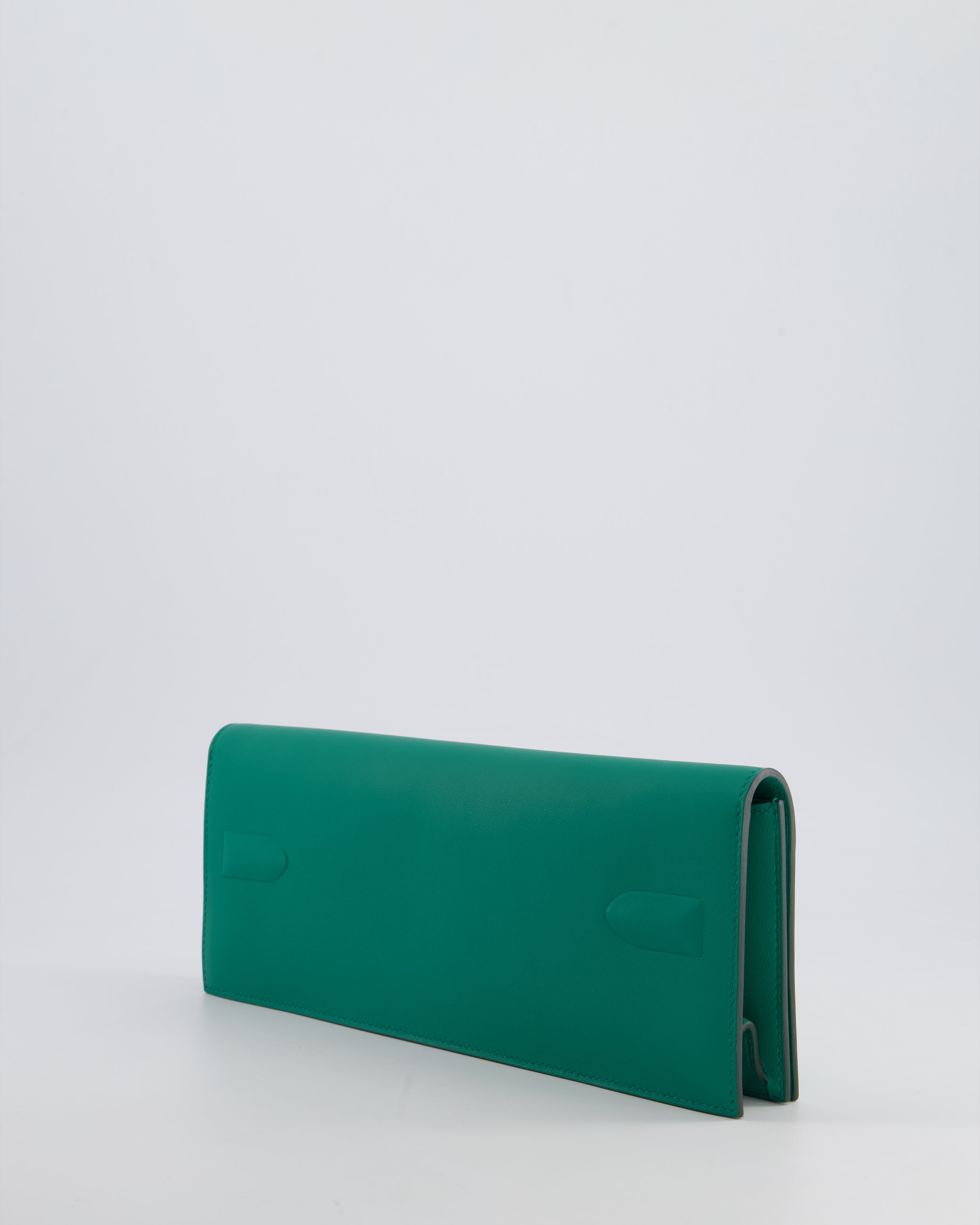 *FIRE PRICE* Hermès Birkin Cut Shadow Bag In Vert Vertigo Swift Leather