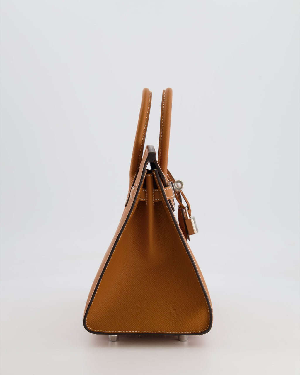 Hermès Birkin 25 Sellier Bag in Toffee Epsom Leather with Palladium Hardware