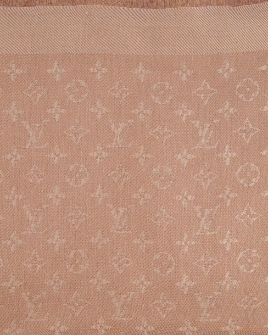 Louis Vuitton Pink Silk Monogram Shawl Size Size 142.5 cm x 142.5cm