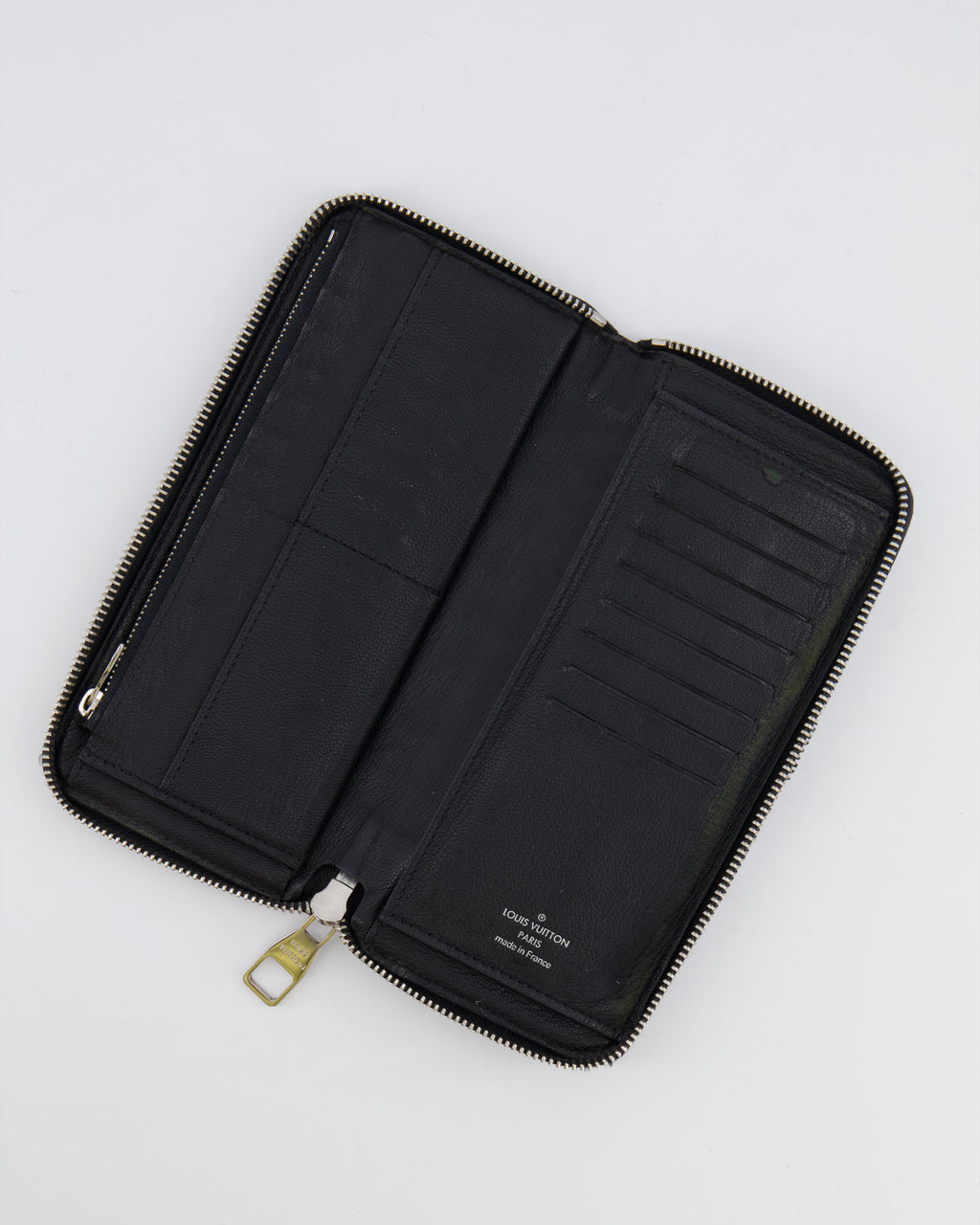 Louis Vuitton Black Crocodile Wallet with Silver Hardware