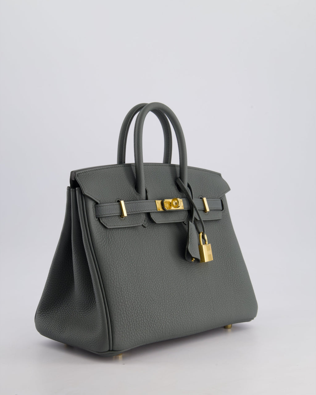 *SUPER HOT COLOUR* Hermès Birkin 25 Retourne Bag in Vert Amande Togo Leather with Gold Hardware