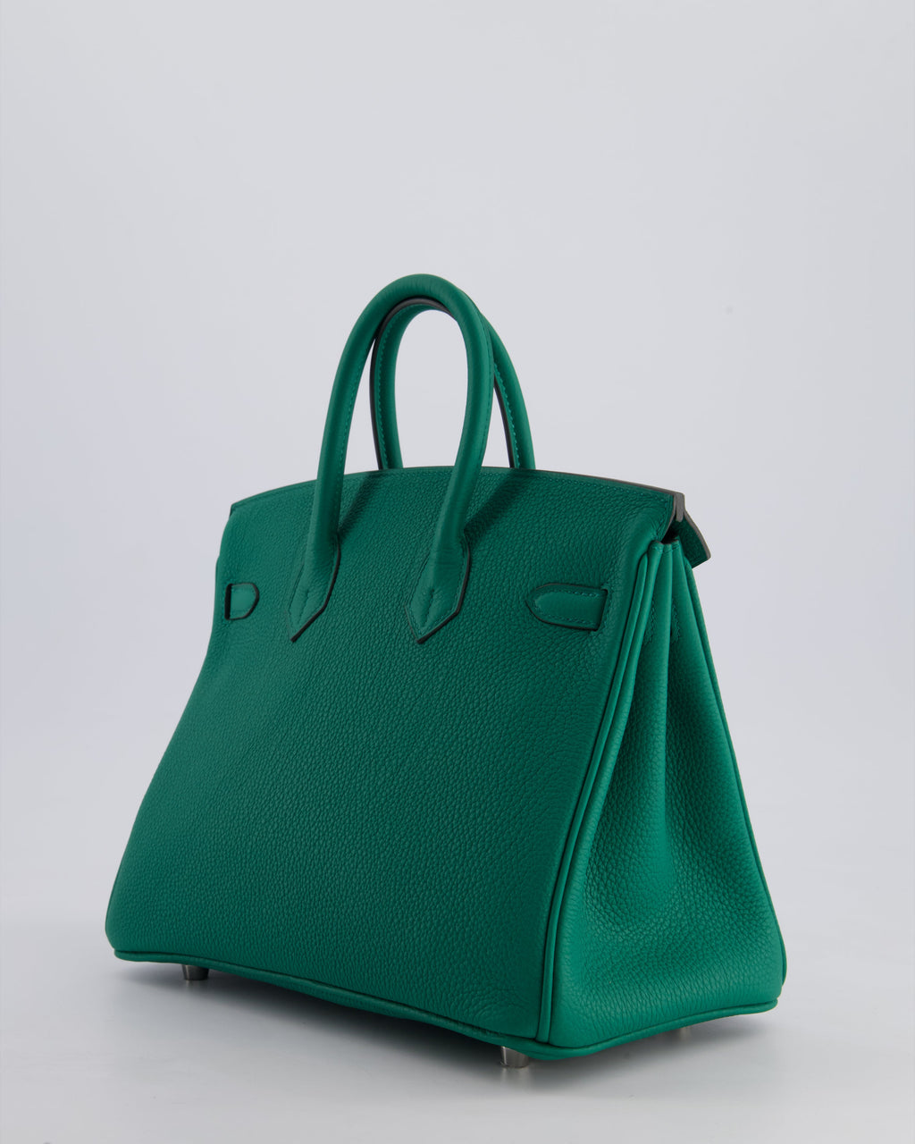 Hermès Birkin 25 Retourne Bag in Vert Vertigo Togo Leather with Palladium Hardware