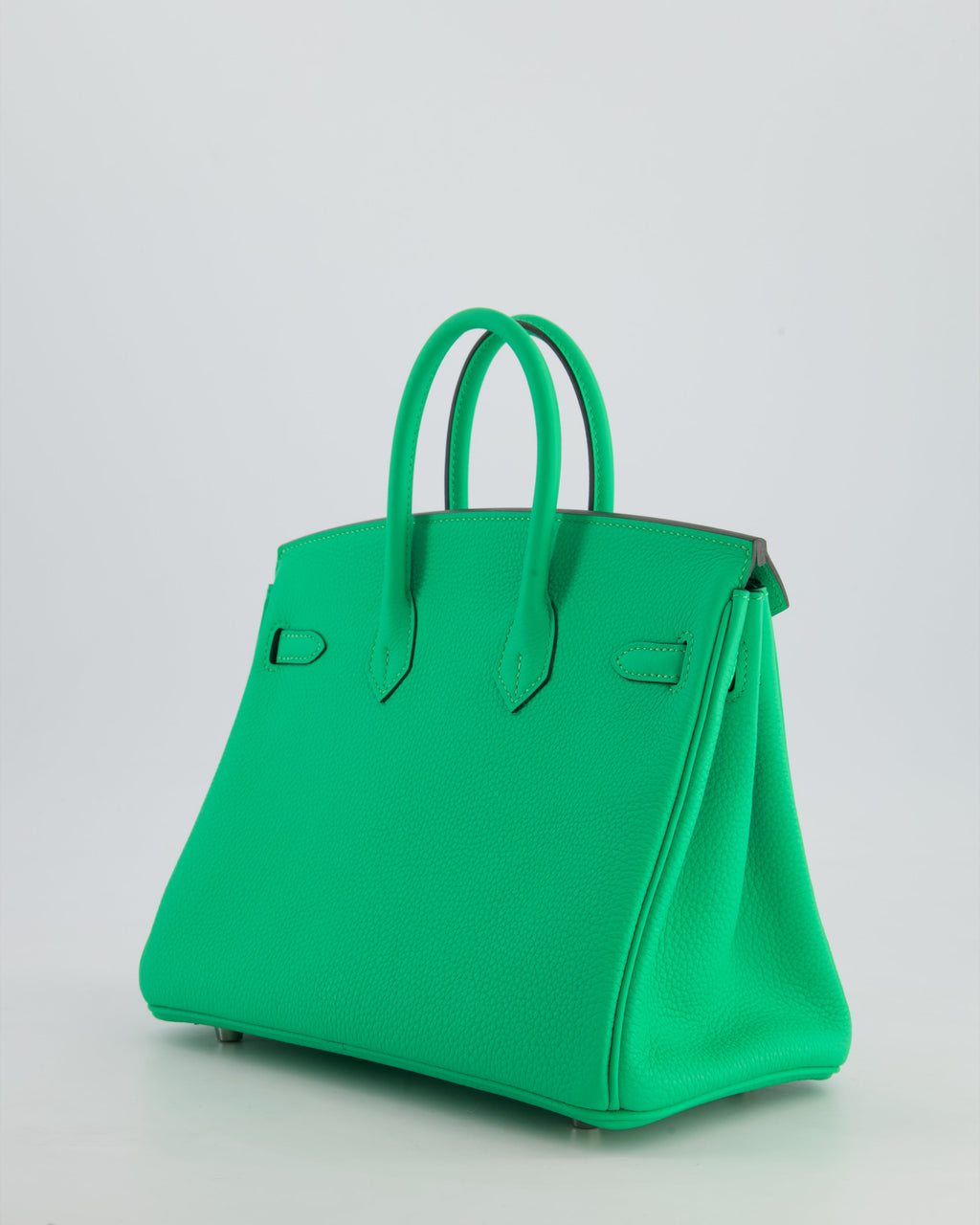Hermès Birkin 25 Retourne Bag in Vert Comics Togo Leather with Palladium Hardware