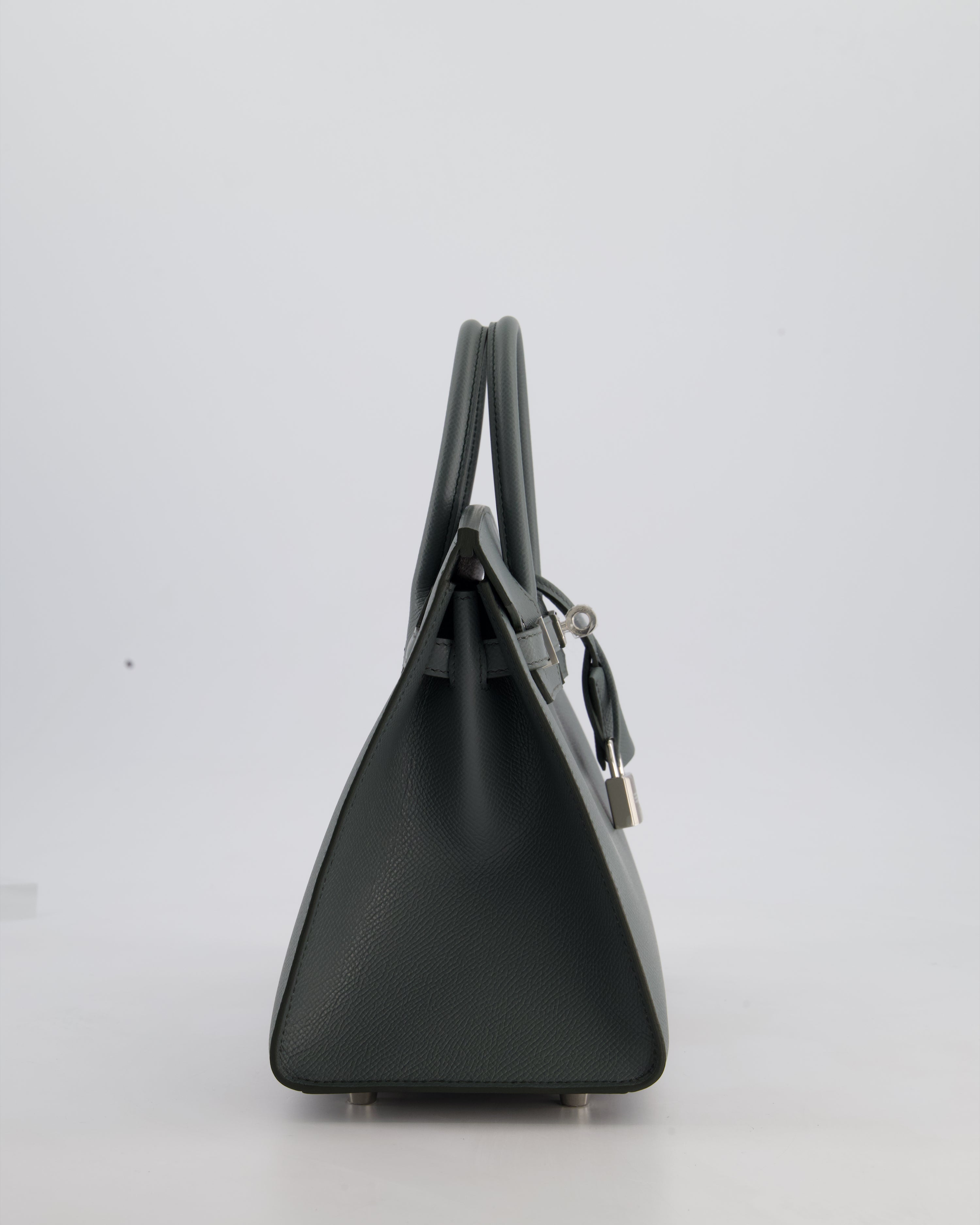 Hermès Birkin 25 Sellier Bag in Vert Amande Epsom Leather with Palladium Hardware