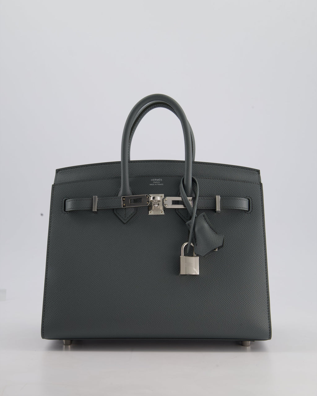 Hermès Birkin 25 Sellier Bag in Vert Amande Epsom Leather with Palladium Hardware