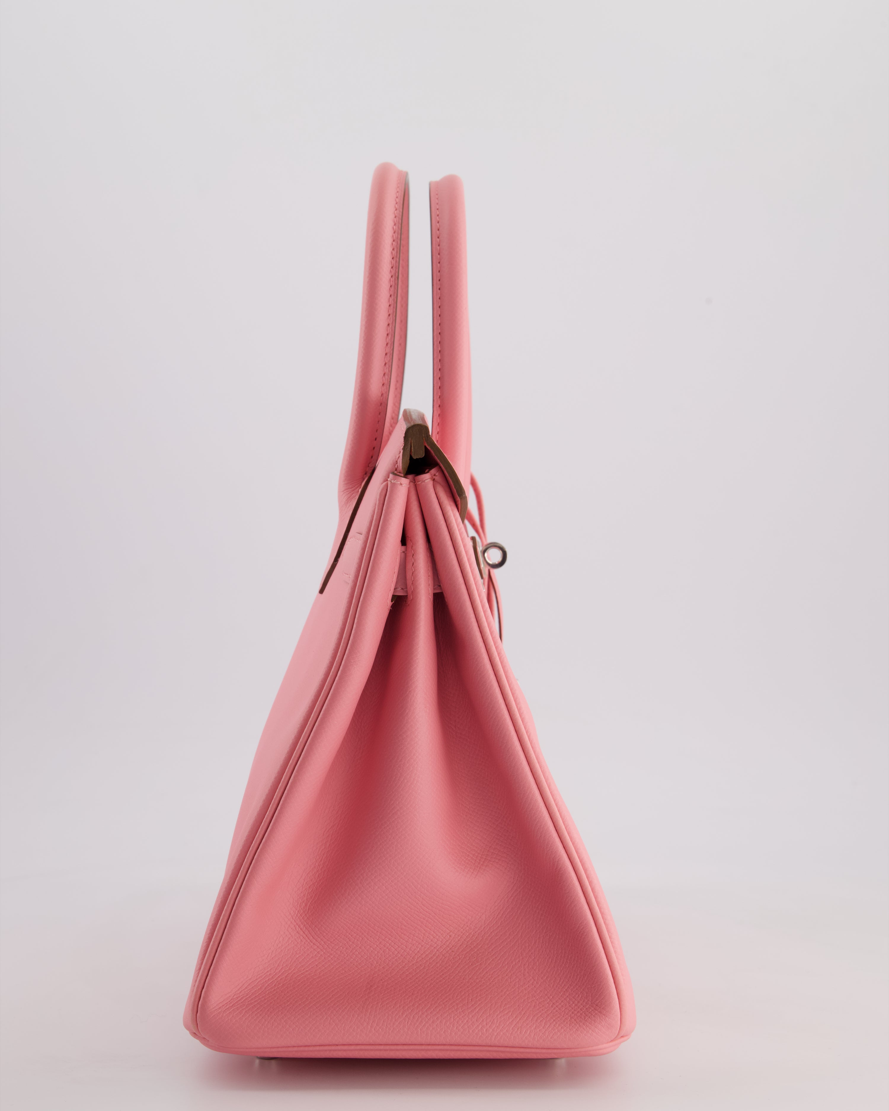 Hermès Birkin 30 Retourne Bag in Rose Confetti Epsom Leather with Palladium Hardware