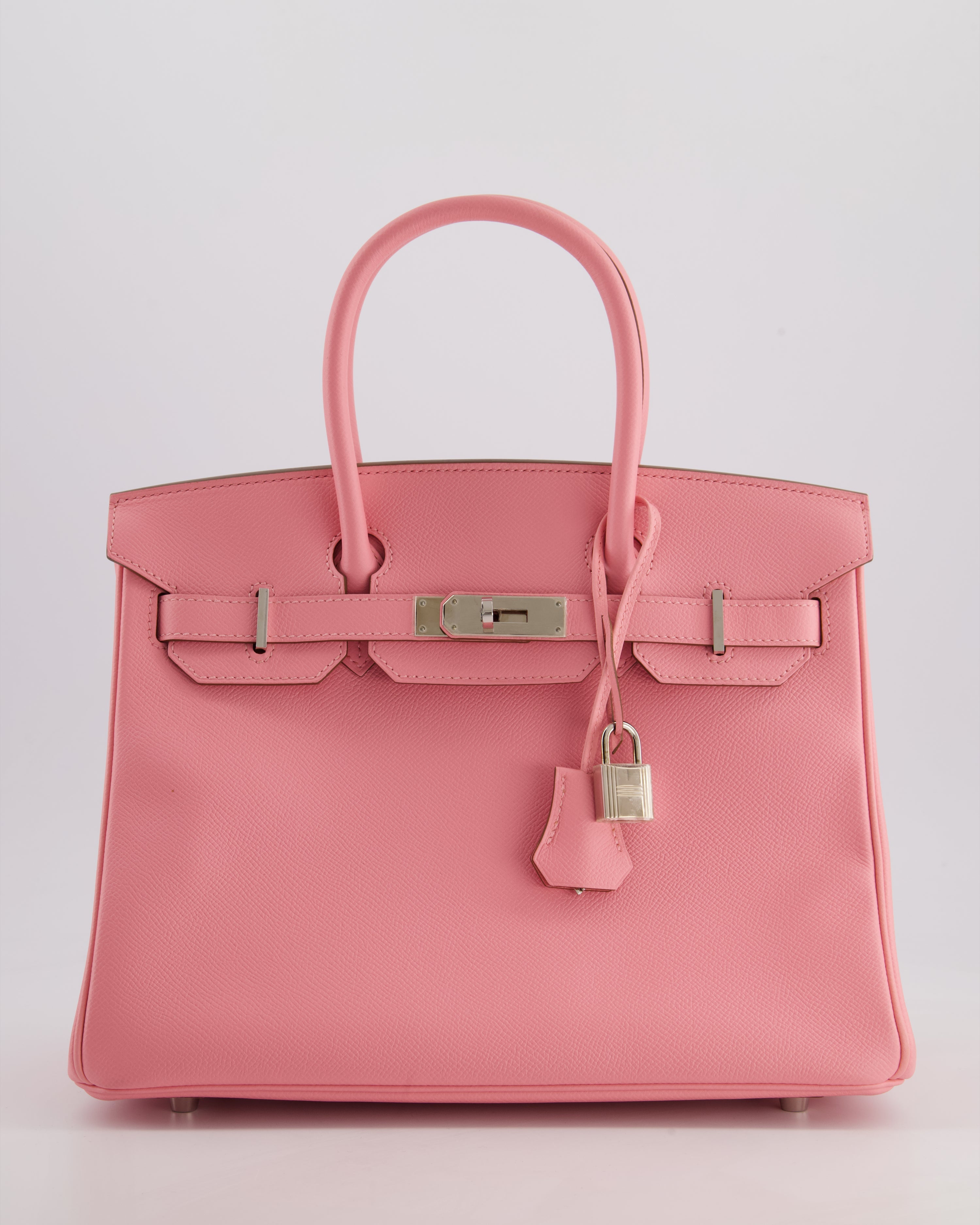 Hermès Birkin 30 Retourne Bag in Rose Confetti Epsom Leather with Palladium Hardware