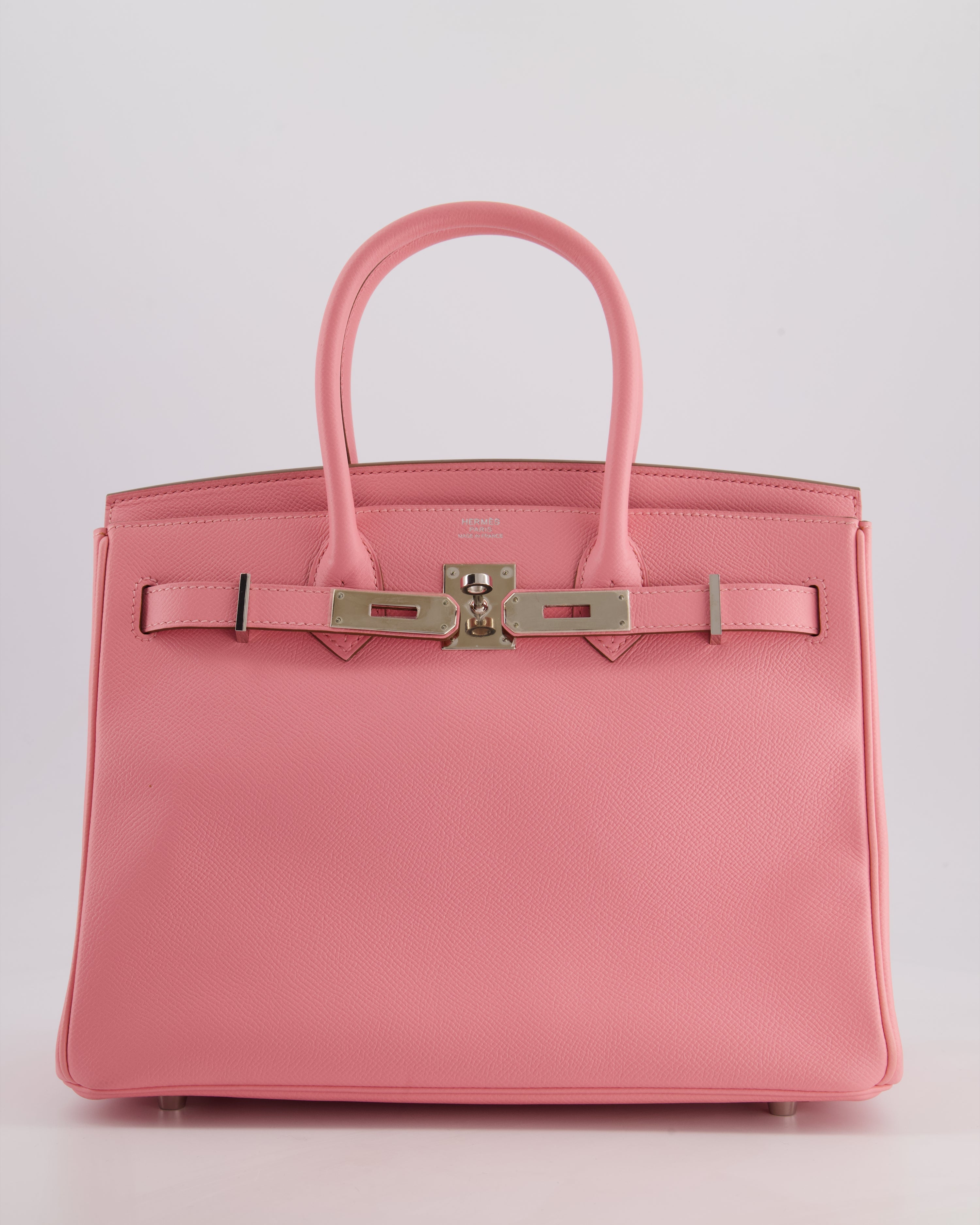 Hermès Birkin 30 Retourne Bag in Rose Confetti Epsom Leather with Palladium Hardware