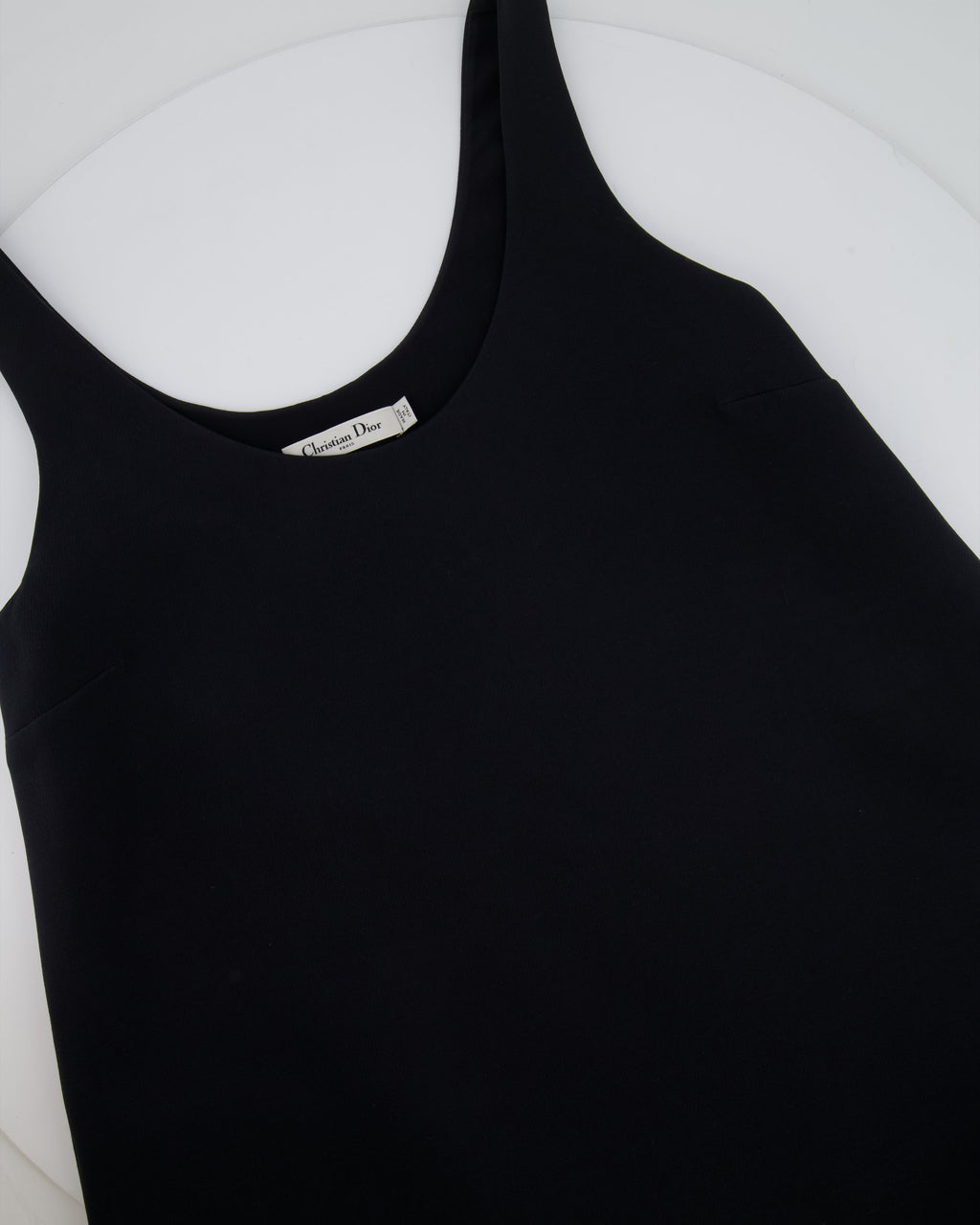 Dior Black Sleeveless Wool and Silk Mini Dress Size FR 40 (UK 12) RRP £2,000