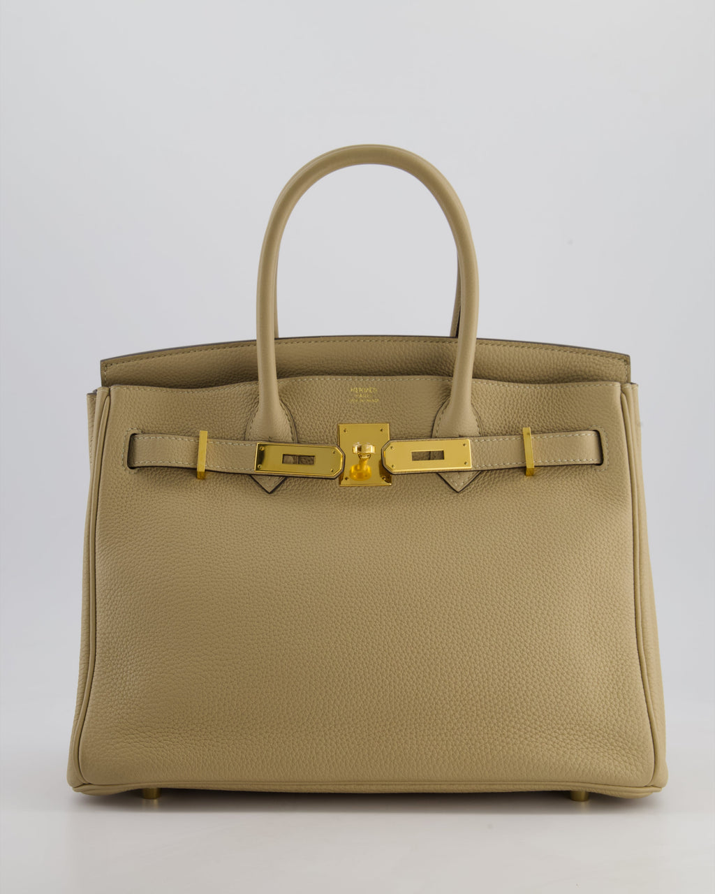 Hermès Birkin 30 Retourne Bag in Trench Togo Leather with Gold Hardware