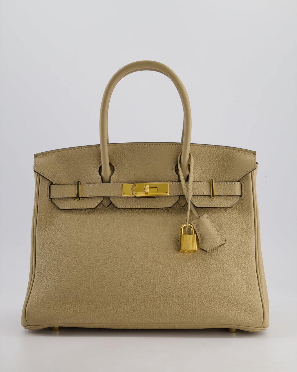Hermès Birkin 30 Retourne Bag in Trench Togo Leather with Gold Hardware