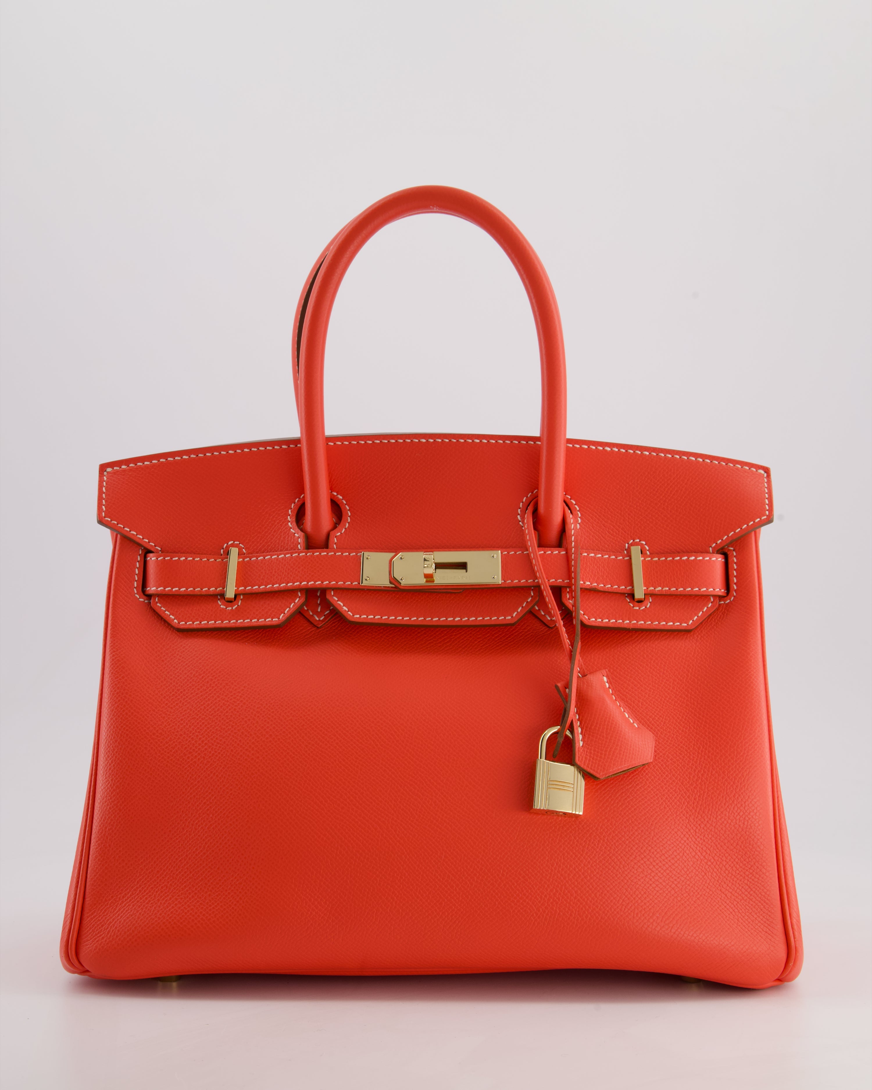 *HOT* Hermès Candy Birkin 30 Retourne Verso Bag in Rose Jaipur Epsom Leather, Gold Chèvre Interior with Permabrass Hardware