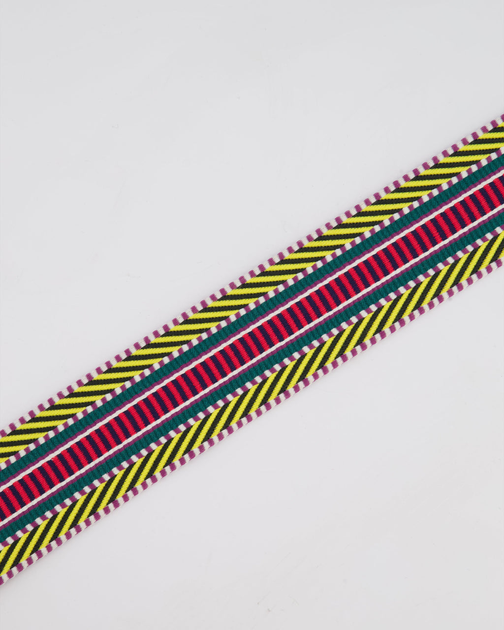 Hermès Multi Colour Canvas Sangle Cavale 50MM Bag Strap with Palladium Hardware