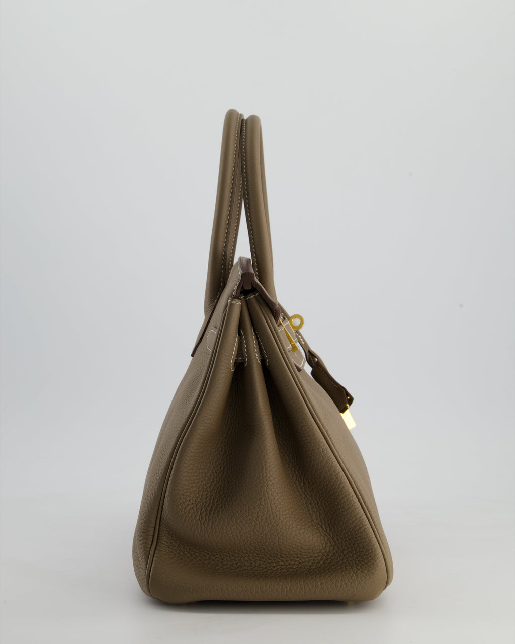 *RARE* Hermès Birkin 30 Retourne Bag in Etoupe Togo Leather with Gold Hardware