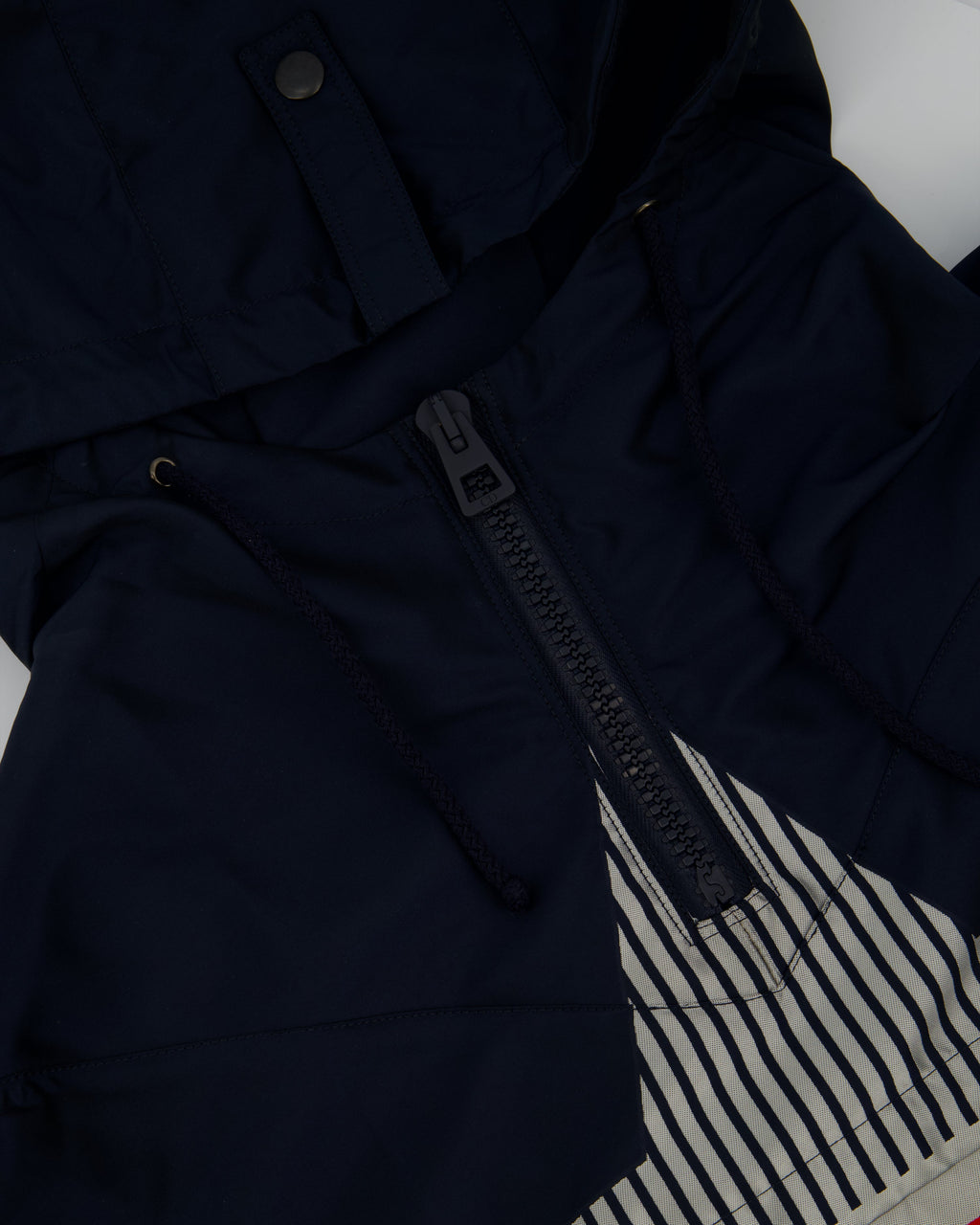 Christian Dior Hooded Dioralps Anorak in Navy with Dior Logo and Star Size XS (UK 6)