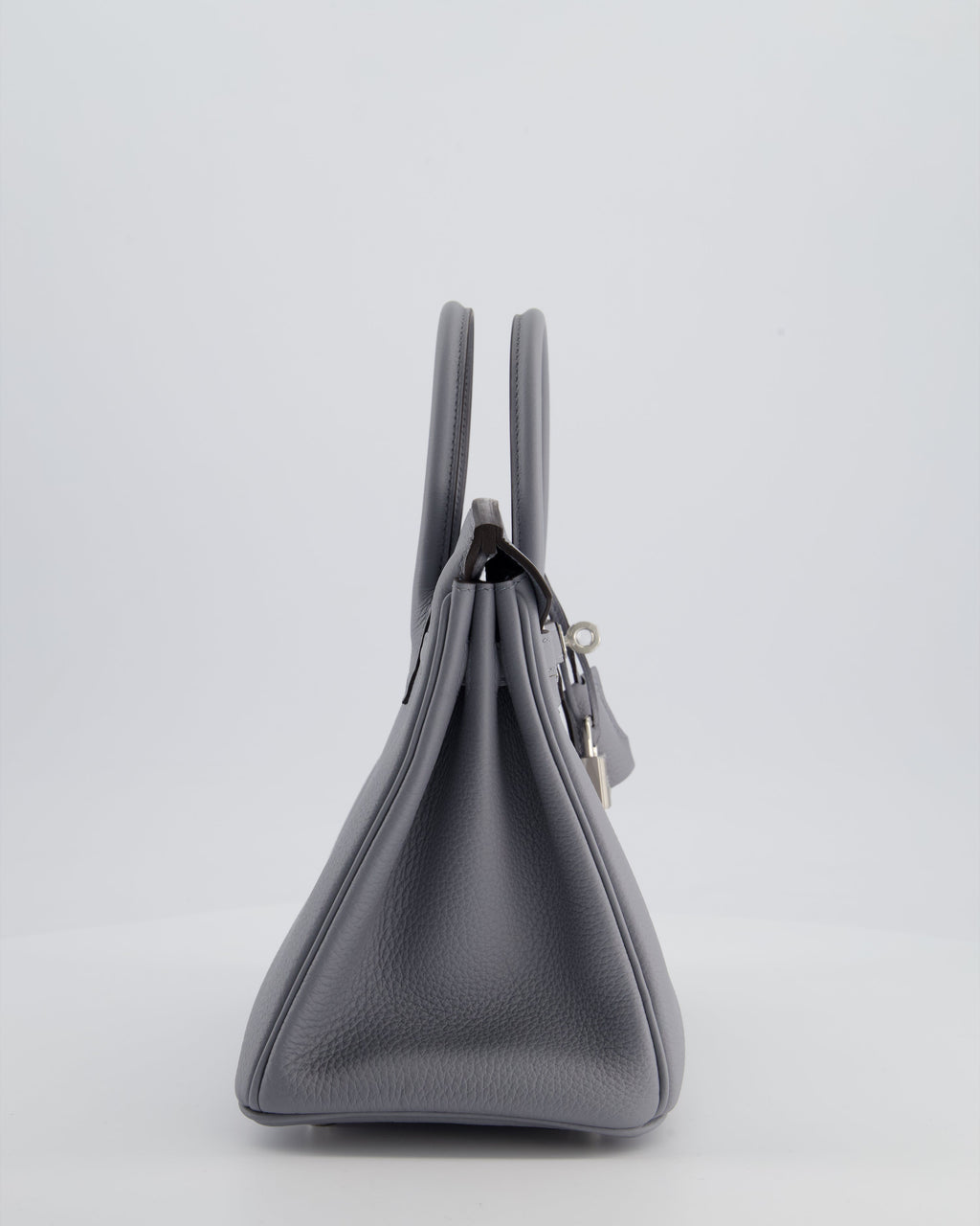 *RARE* Hermès Birkin 25 Retourne Bag in Gris Pantin Togo Leather with Palladium Hardware