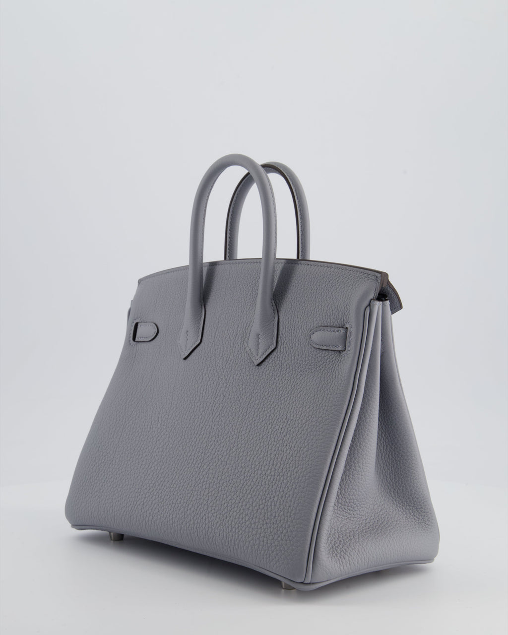 *RARE* Hermès Birkin 25 Retourne Bag in Gris Pantin Togo Leather with Palladium Hardware