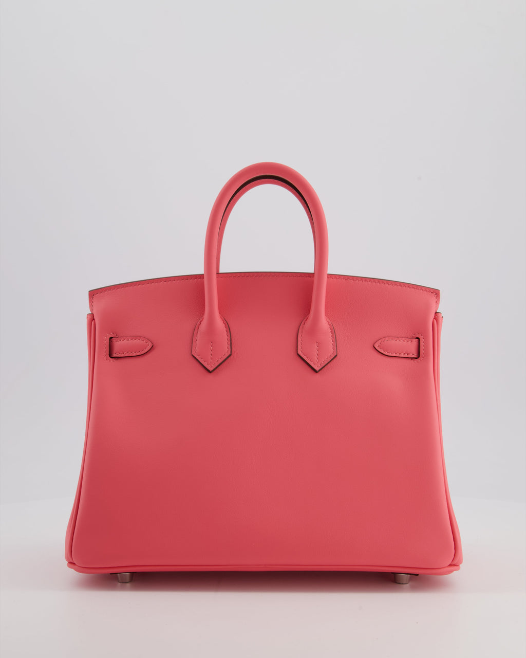 Hermès Birkin 25 Retourne Bag in Rose Azalee Swift Leather with Palladium Hardware
