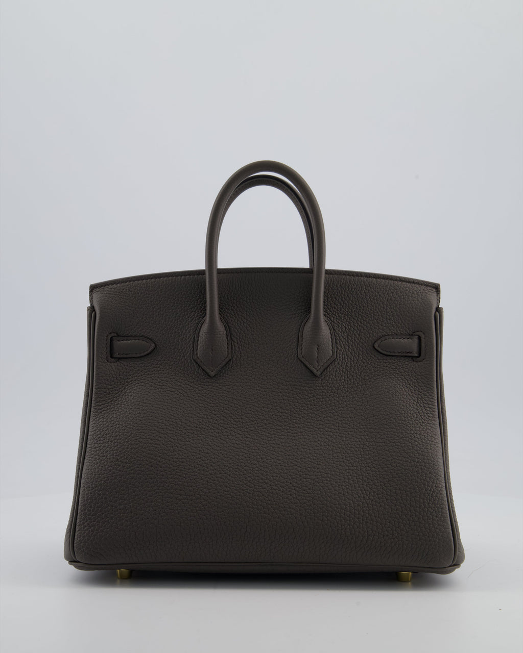 Hermès Birkin 25 Retourne Bag in Gris Etain Togo Leather with Gold Hardware