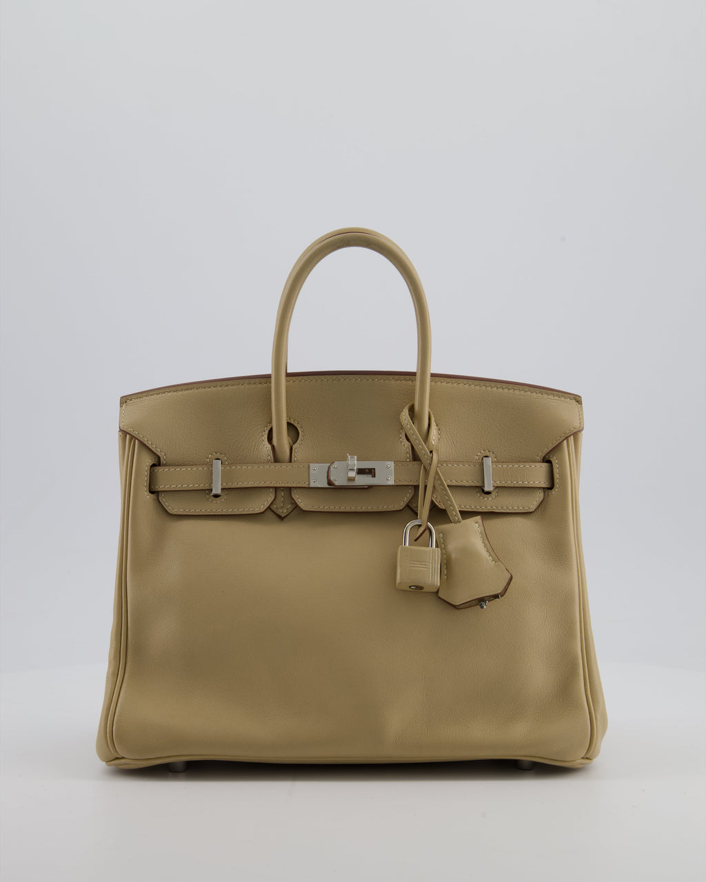 *FIRE PRICE* Hermès Birkin 25 Retourne Bag in Parchemin Swift Leather with Palladium Hardware