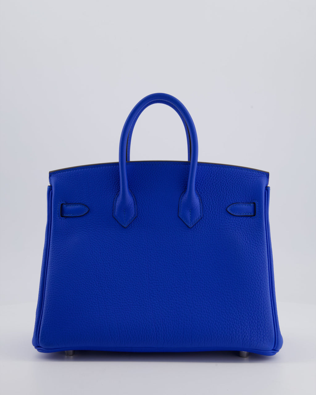 Hermès Birkin 25 Retourne Bag in Bleu Hydra Togo Leather with Palladium Hardware