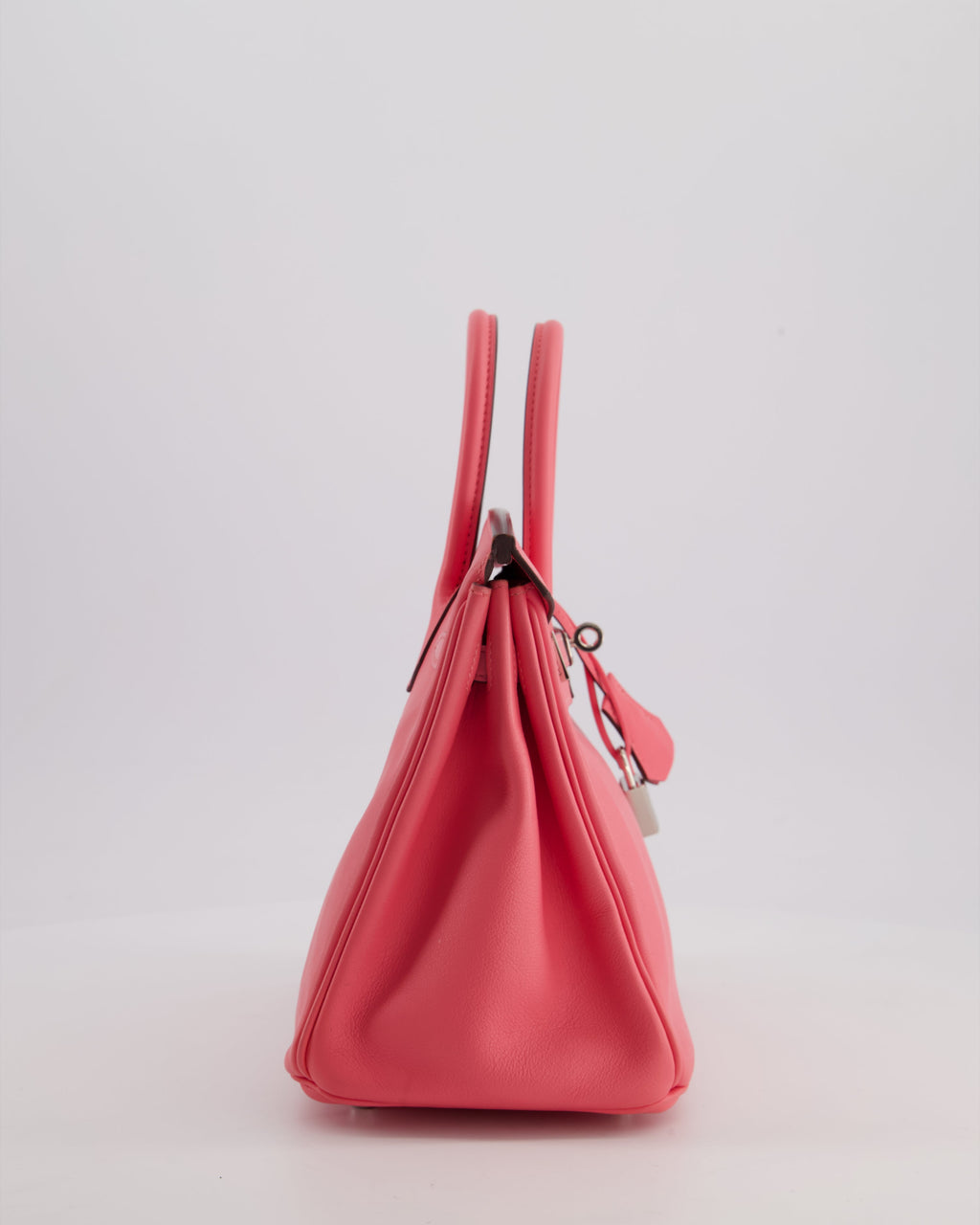 Hermès Birkin 25 Retourne Bag in Rose Azalee Swift Leather with Palladium Hardware