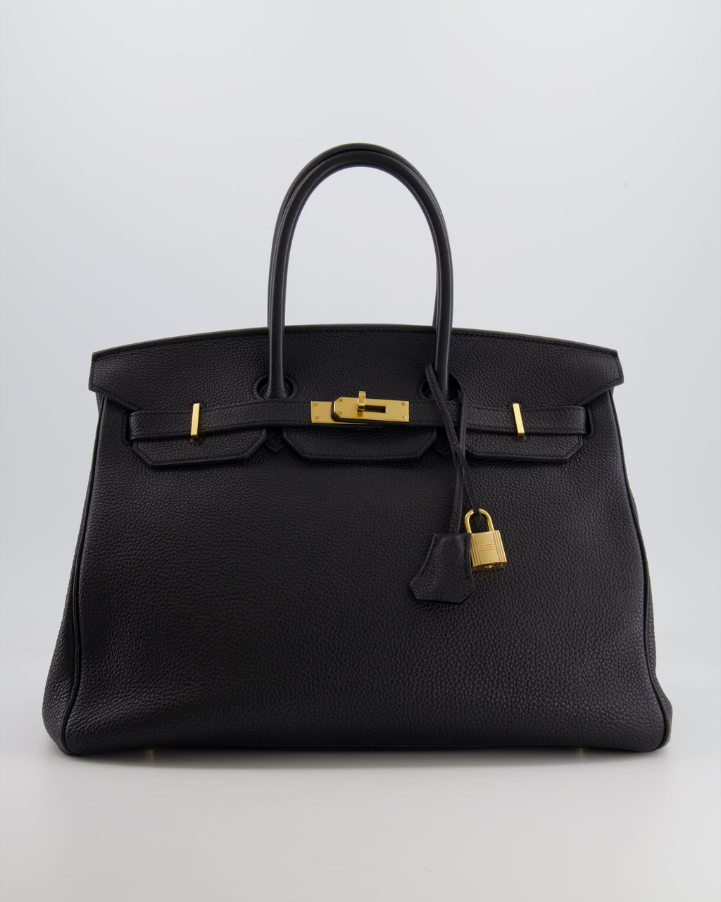 Hermès Birkin 35 Retourne Bag in Black Togo Leather with Gold Hardware