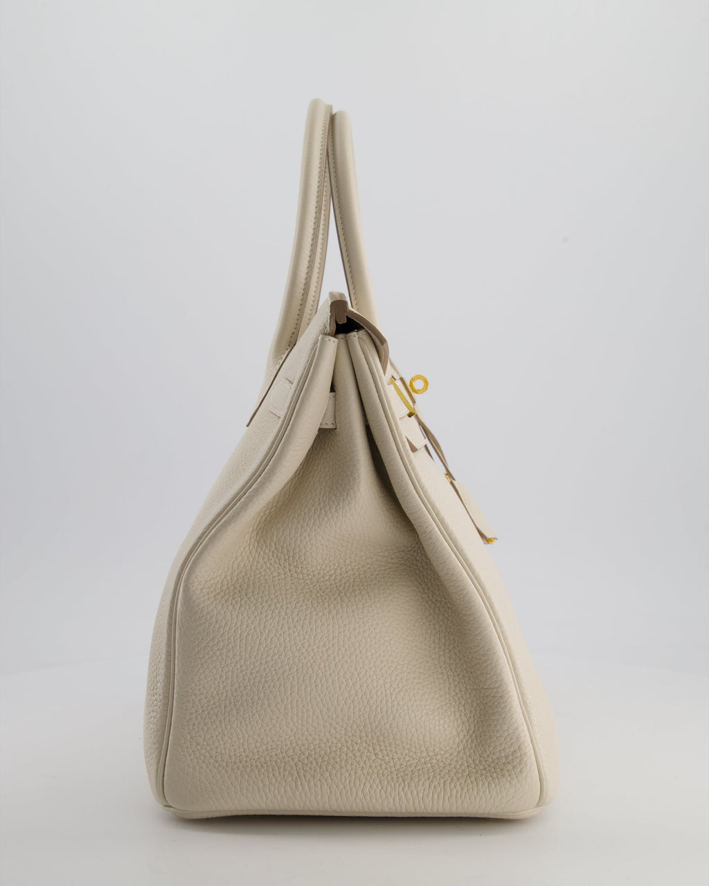 Hermès Birkin 35 Retourne Bag in Craie Togo Leather with Gold Hardware