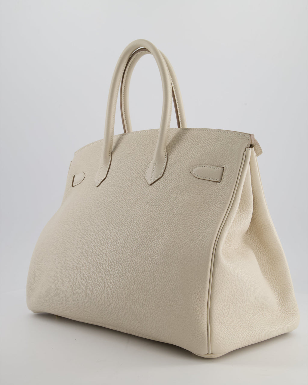 Hermès Birkin 35 Retourne Bag in Craie Togo Leather with Gold Hardware