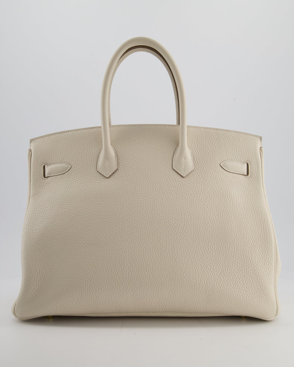 Hermès Birkin 35 Retourne Bag in Craie Togo Leather with Gold Hardware