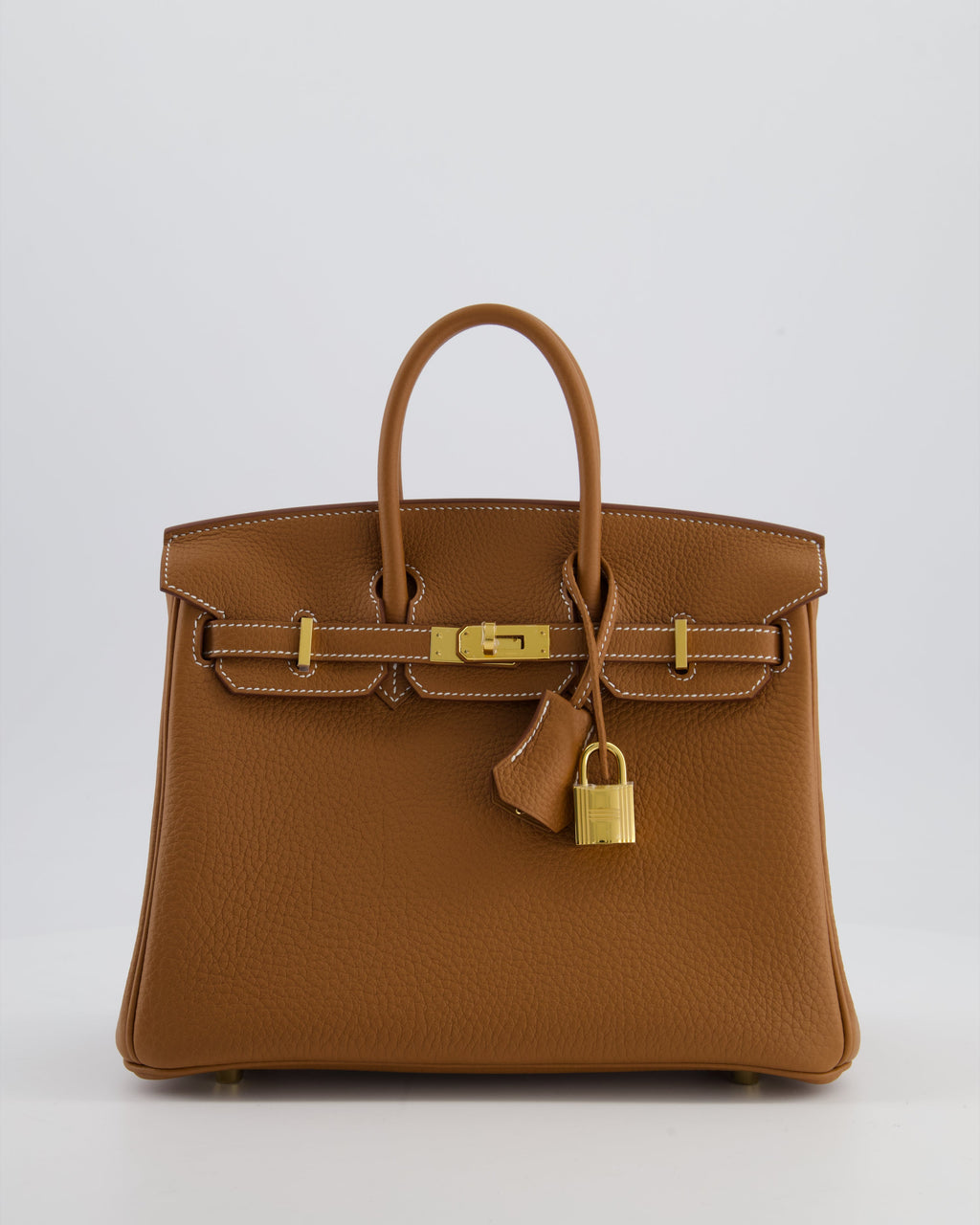 *HOT* Hermès Birkin 25 Retourne Bag in Gold Togo Leather with Gold Hardware