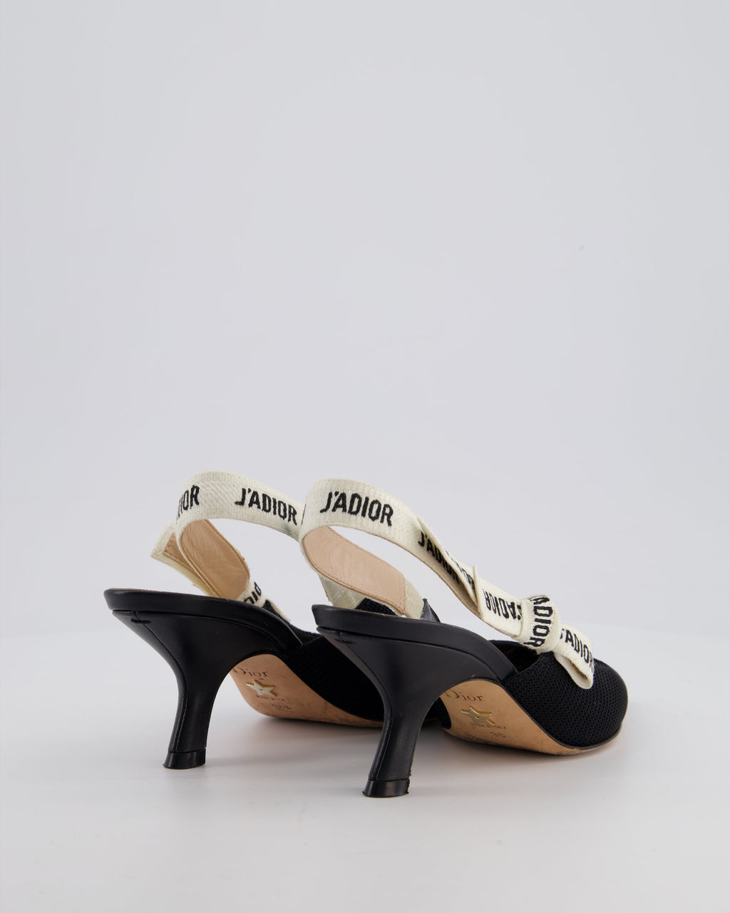 Christian Dior Black J'Adior Sling Back Heels with Logo Detail Size EU 36 RRP £850