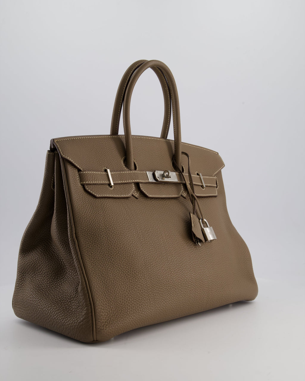 Hermès Birkin 35 Bag in Etoupe Togo Leather with Palladium Hardware