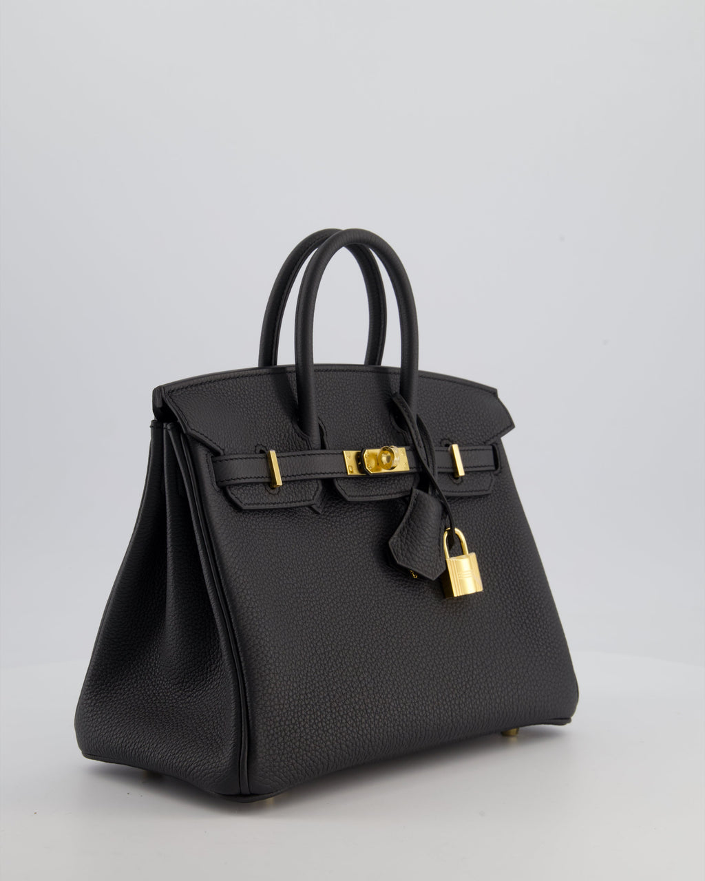 *HOT* Hermès Birkin 25 Retourne Bag in Plomb Togo Leather with Gold Hardware