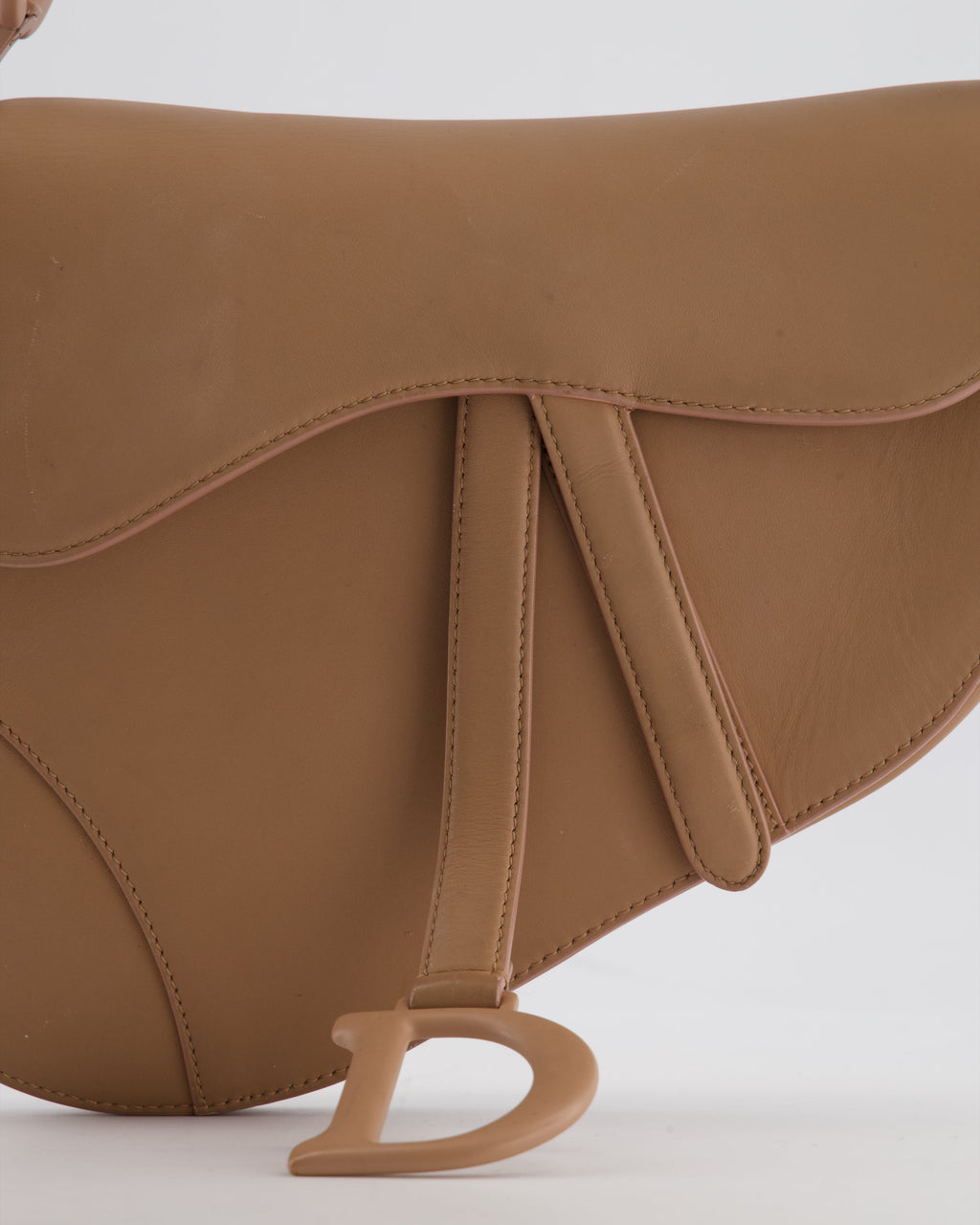 *FIRE PRICE* Christian Dior UltraMatte Blush Saddle Bag in Calfskin Leather