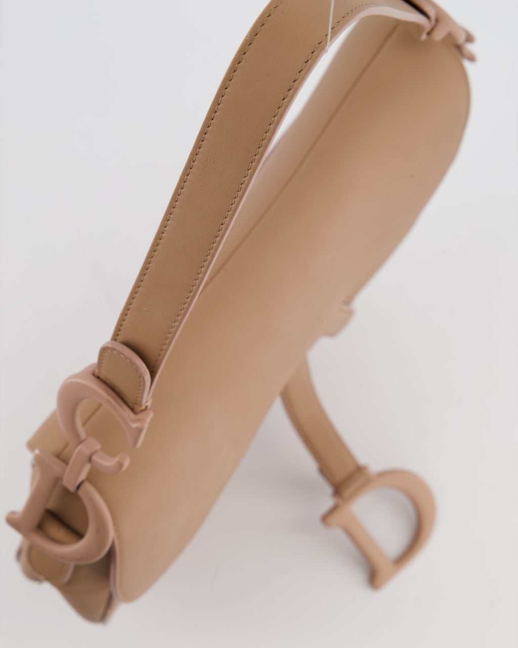 *FIRE PRICE* Christian Dior UltraMatte Blush Saddle Bag in Calfskin Leather