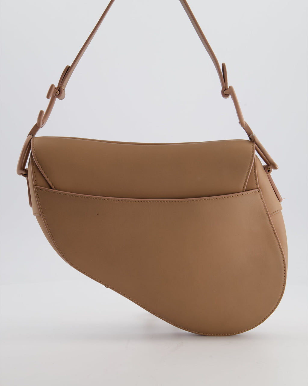 *FIRE PRICE* Christian Dior UltraMatte Blush Saddle Bag in Calfskin Leather