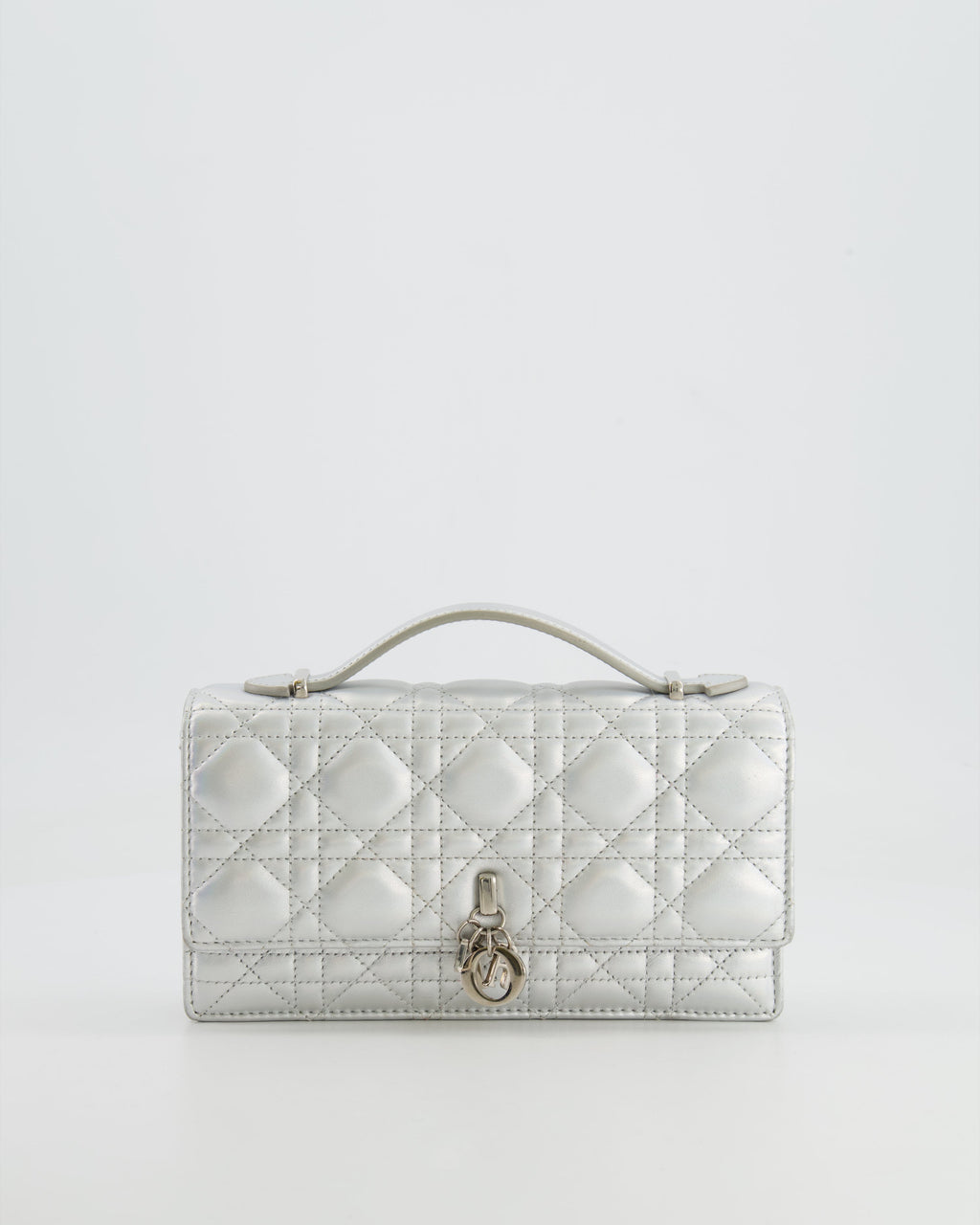 Christian Dior Silver Iridescent My Dior Mini Bag with Silver Hardware